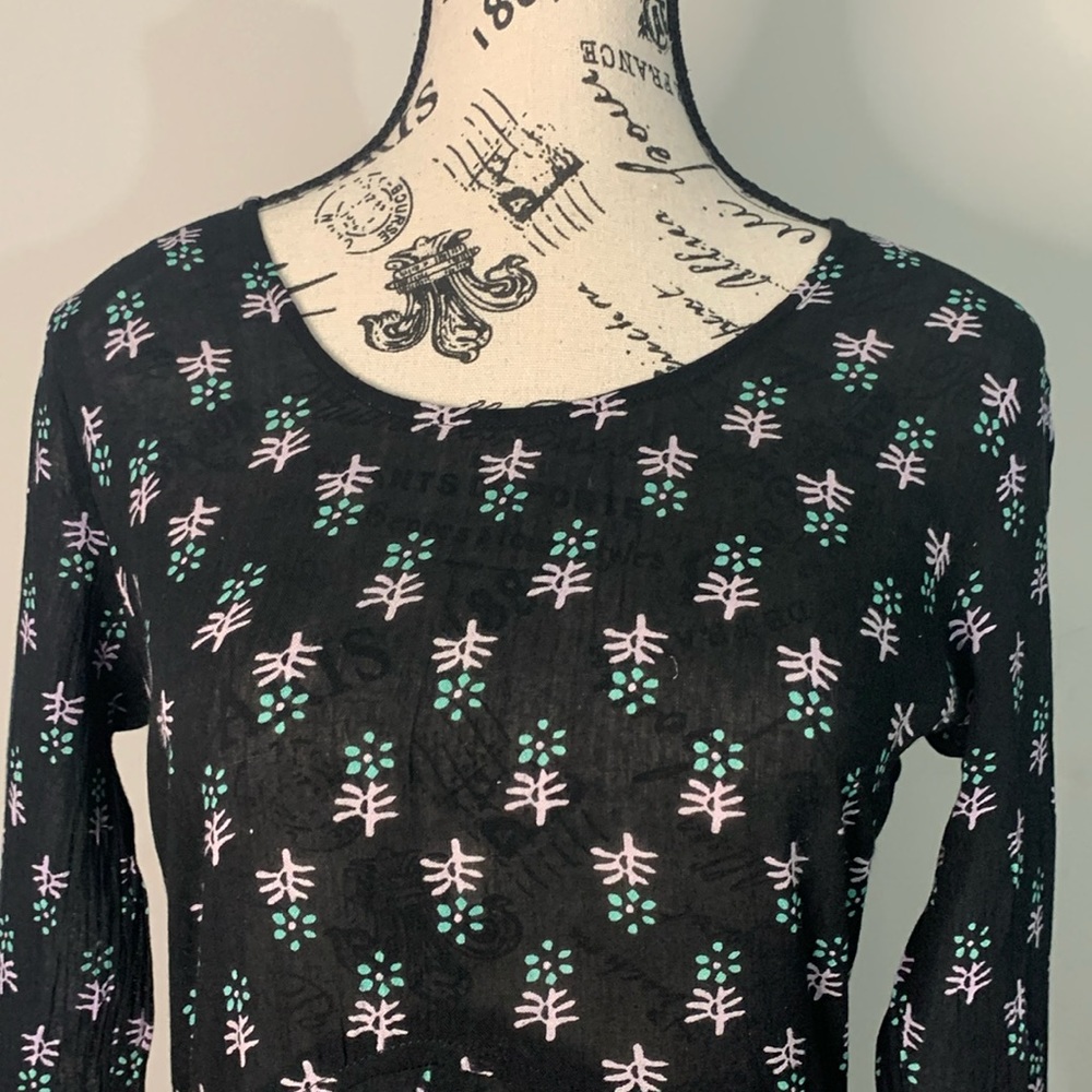 RAGA Maxi black dress with flower Size: S - Picture 7 of 15